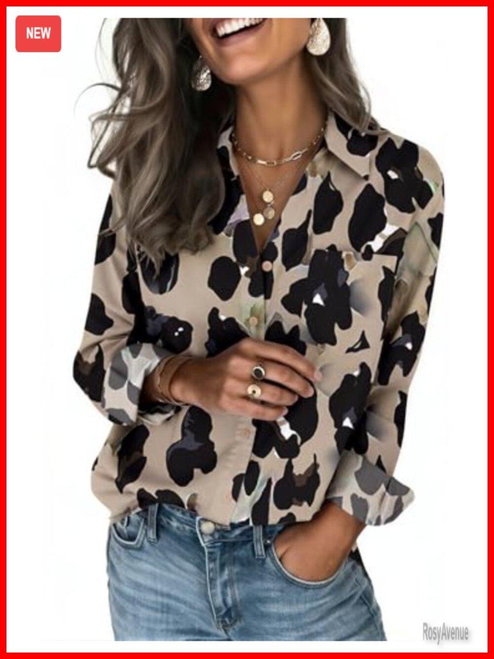 Zeagoo Blouses for Women Long Sleeve Dressy Casual Button Down Shirts